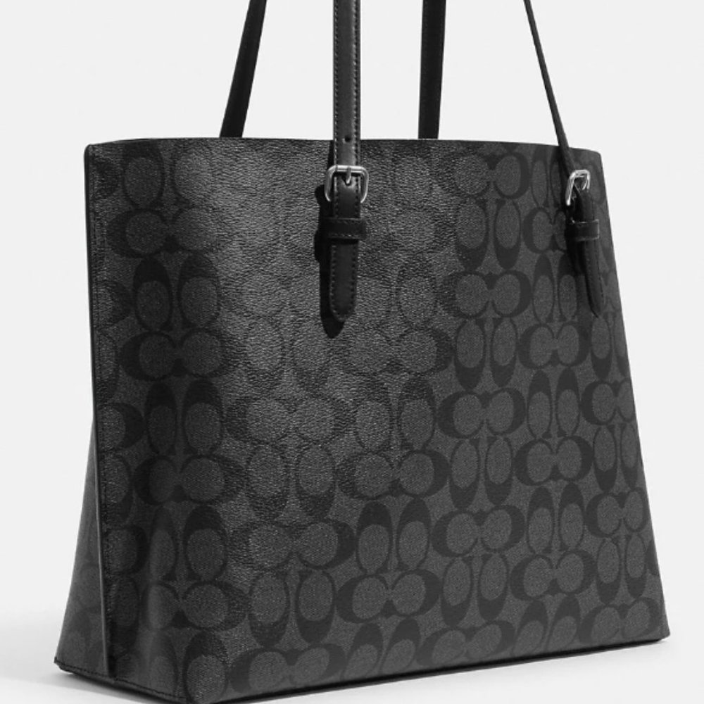 NEW - COACH Mollie Tote COLOR:  Silver/Graphite/Black